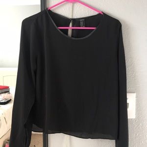 Black long sleeve blouse